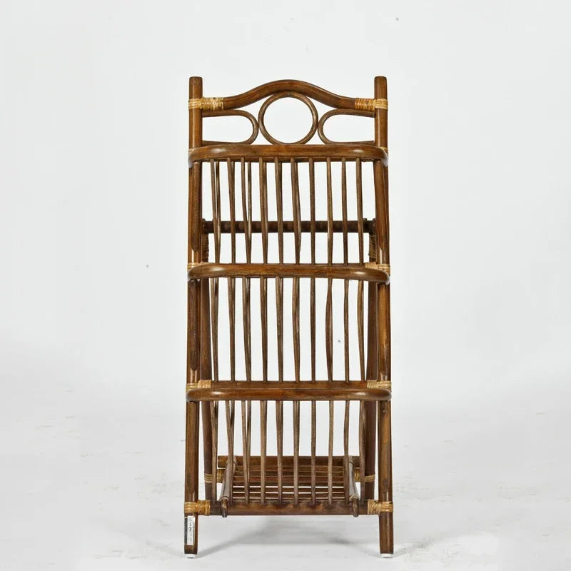 Rattan Magazine Shelf