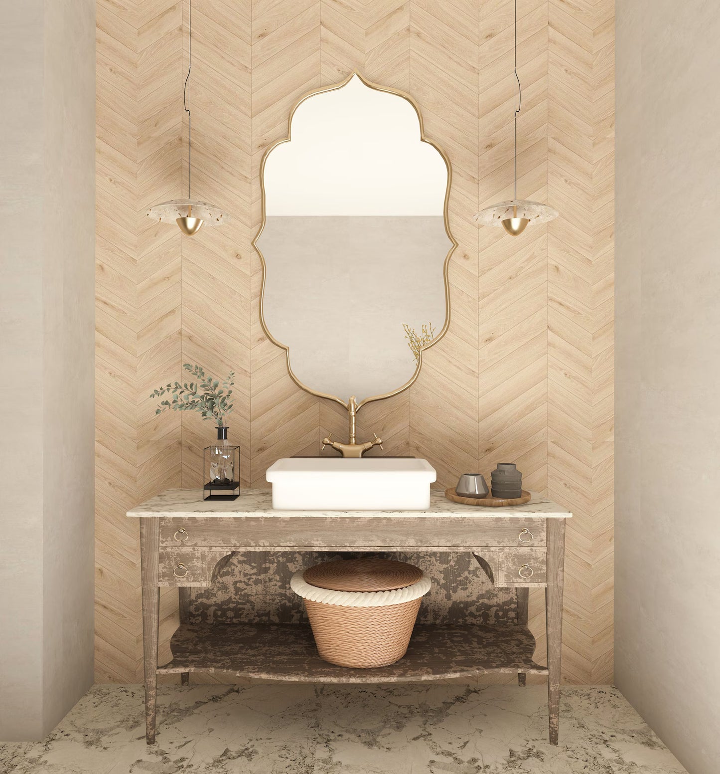 Ornate Moroccan Wall Mirror