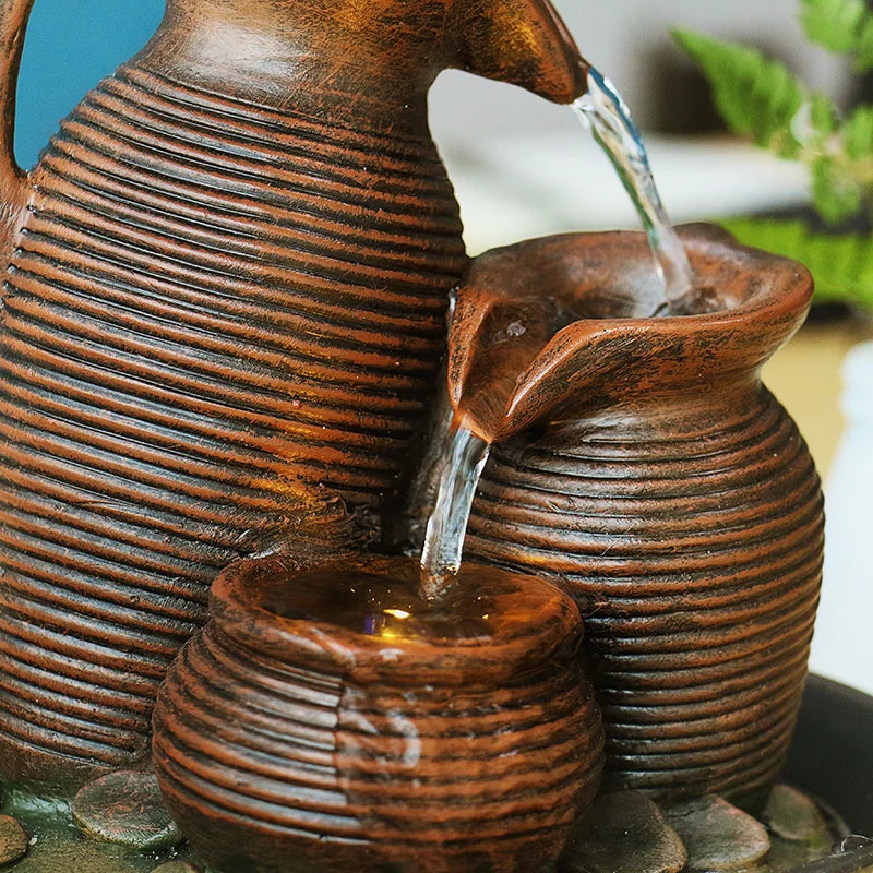 Triple Pitcher Table Fountain