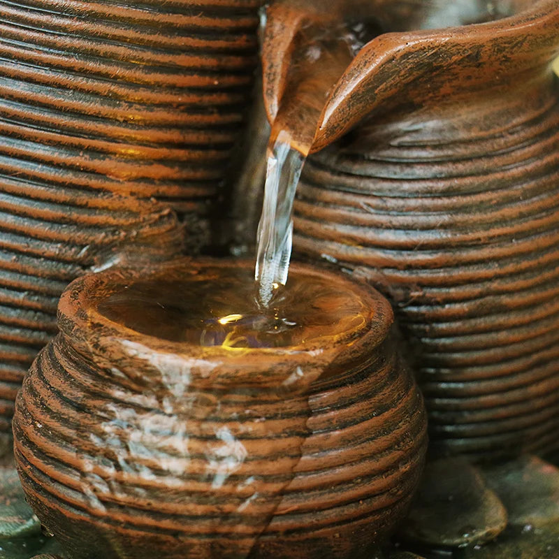 Triple Pitcher Table Fountain