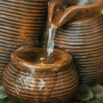 Triple Pitcher Table Fountain