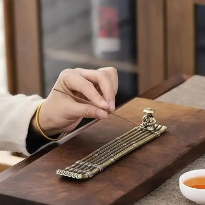 Bronze Boat Incense Burner