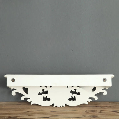 Carved Wooden Wall Shelf