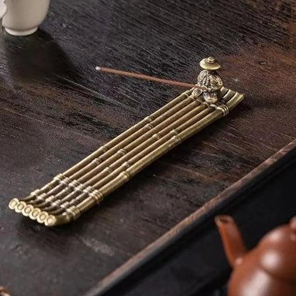 Bronze Boat Incense Burner