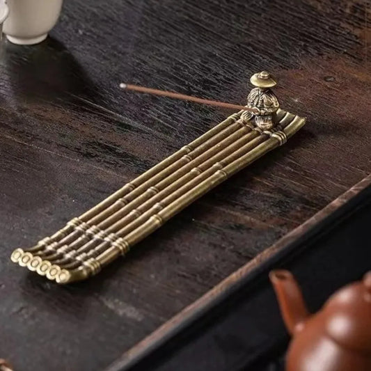 Bronze Boat Incense Burner