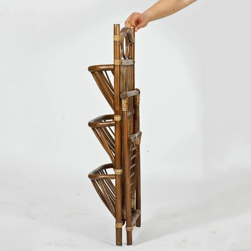 Rattan Magazine Shelf