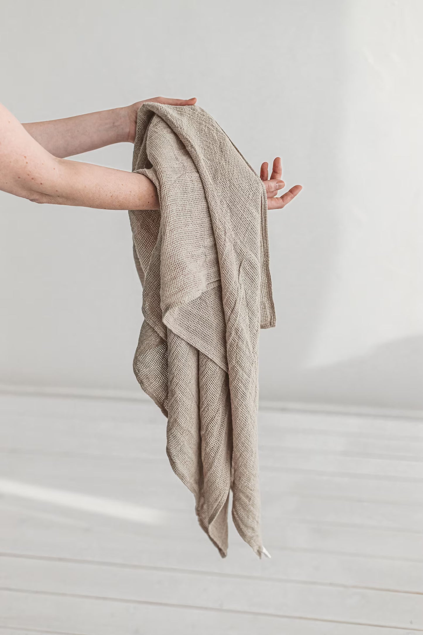 Natural Linen Waffle Towel Set