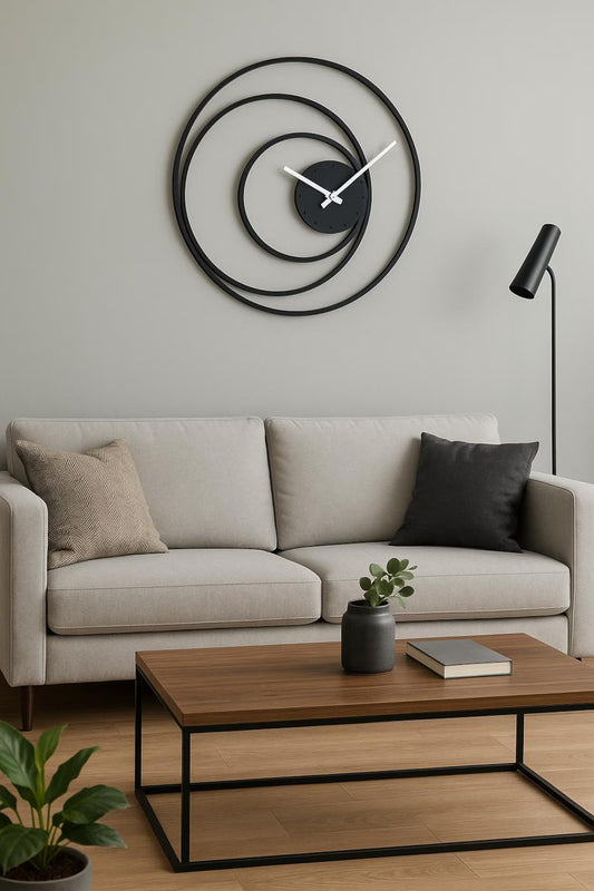 Rustic Metal Wall Clock