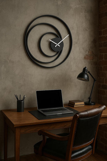 Rustic Metal Wall Clock