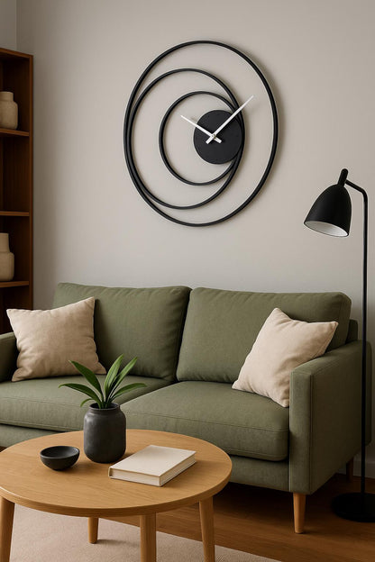 Rustic Metal Wall Clock